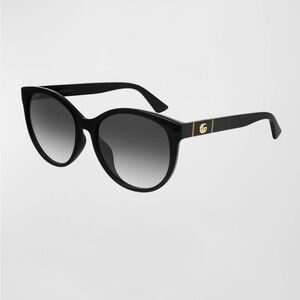 Gucci Black and Gold Sunglasses